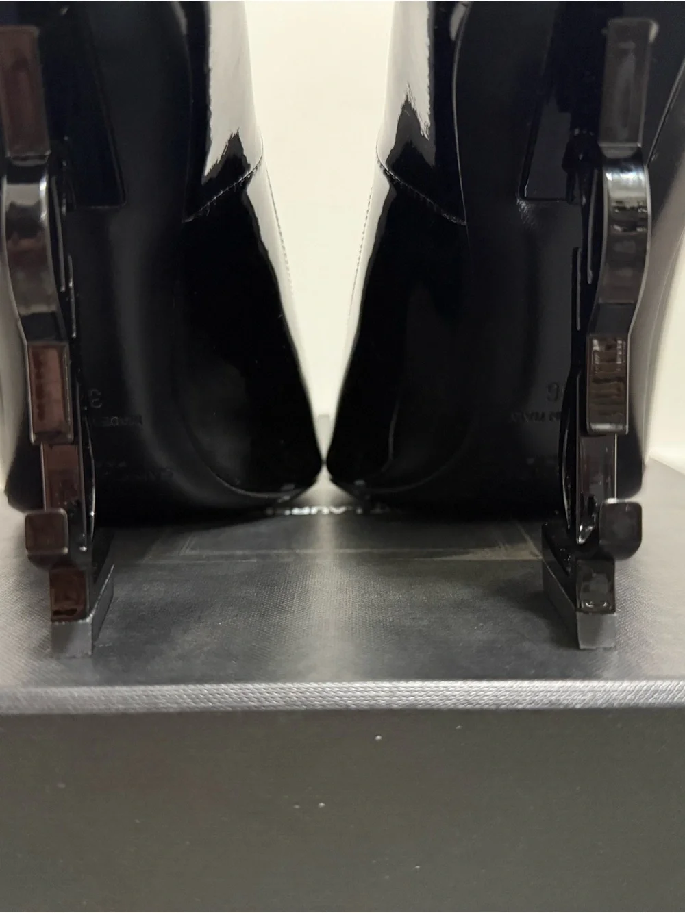 Saint Laurent YSL Opyum 110 Logo Heel Pump Black - Size 36 EU / 6 US - Brand New - Picture 5 of 8